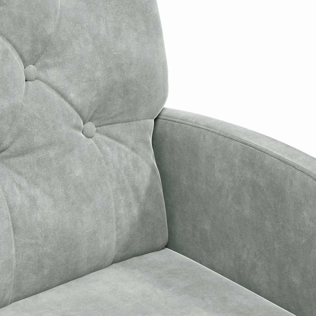 Scaune de dining 2 pcs Gri deschis 58 x 67 x 97 cm Catifea GartenMobel Dekor