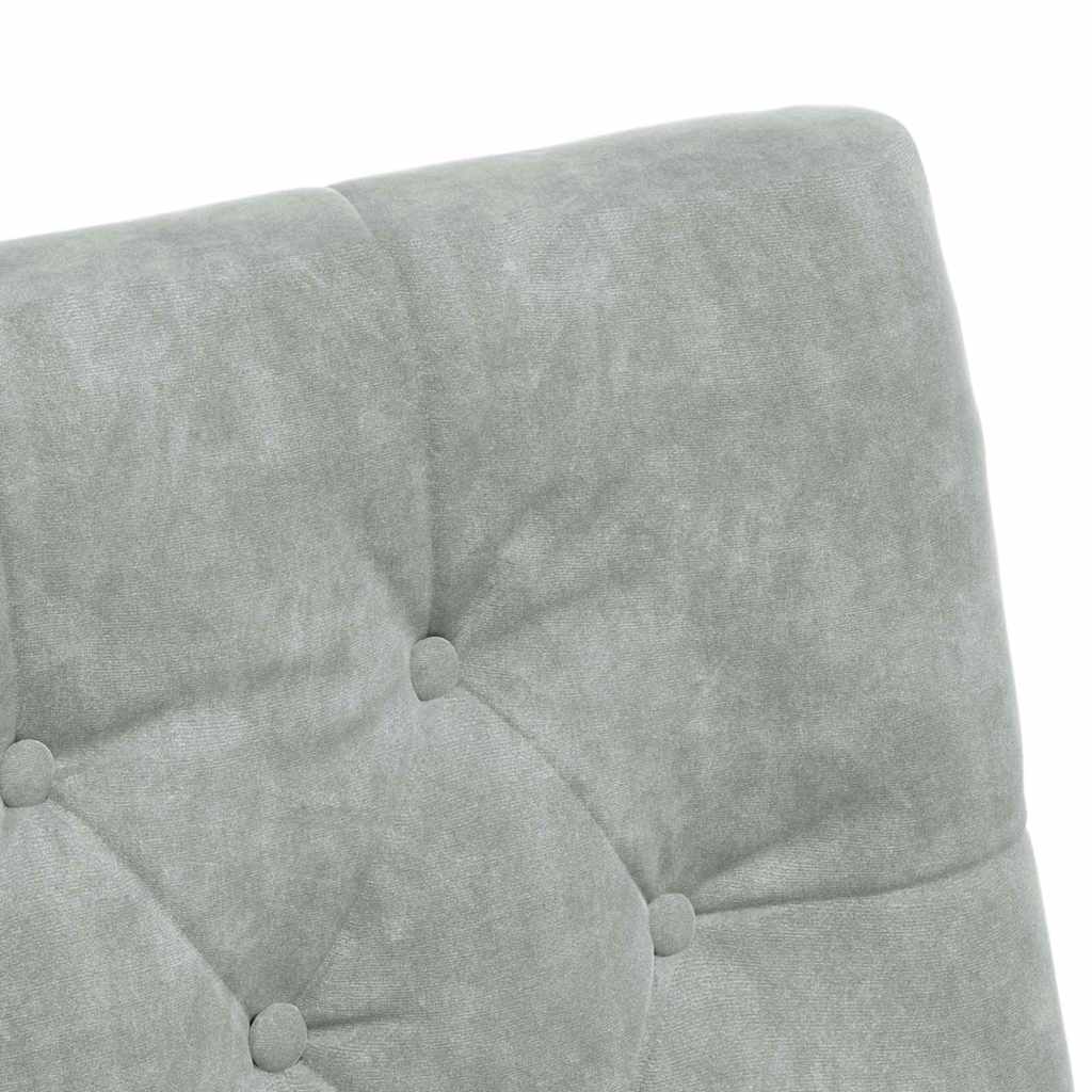 Scaune de dining 2 pcs Gri deschis 58 x 67 x 97 cm Catifea GartenMobel Dekor