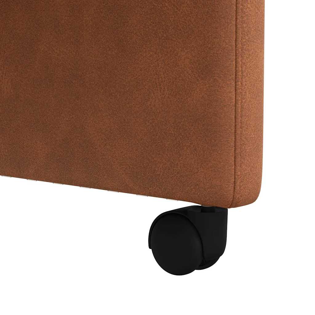 Scaune de dining 2 pcs Maro 57 x 67 x 98 cm Piele artificială GartenMobel Dekor