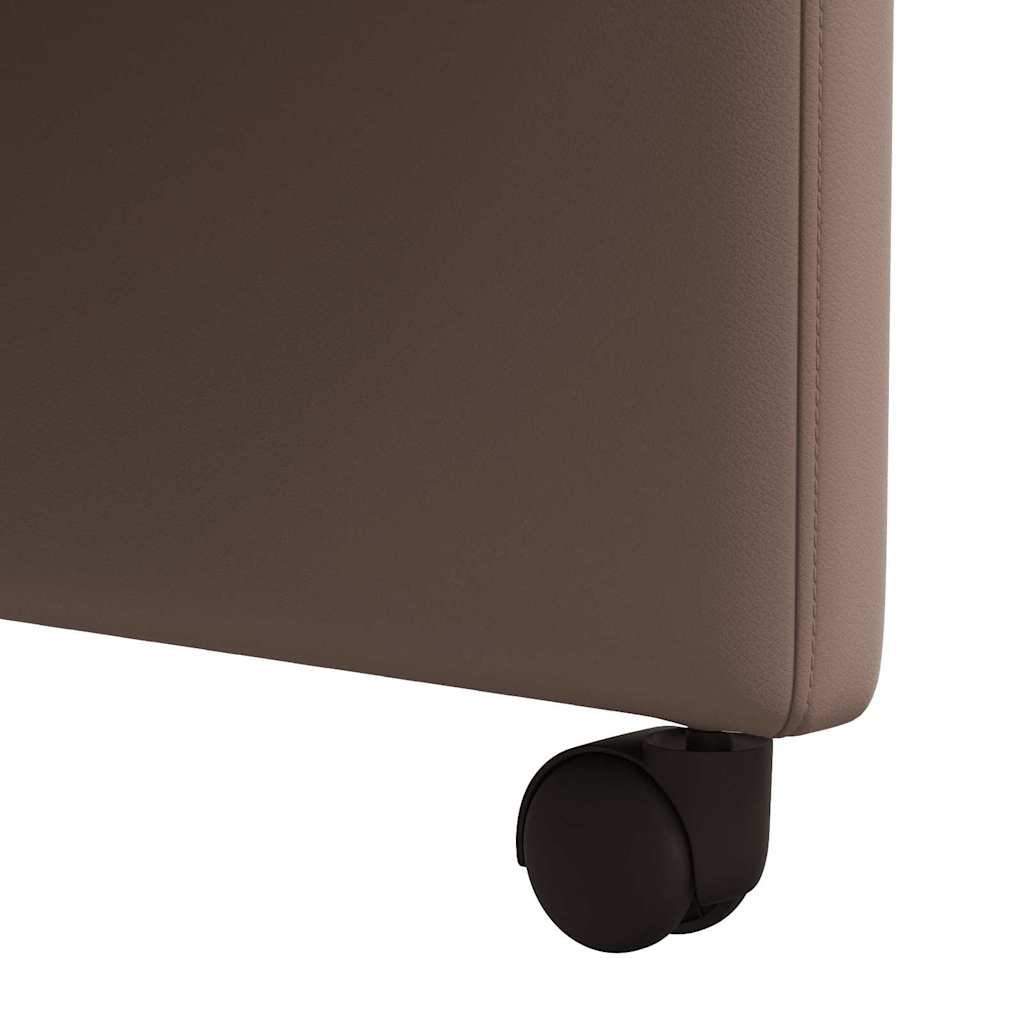 Scaune de dining 2 pcs Maro 58 x 65 x 98 cm Piele artificială GartenMobel Dekor