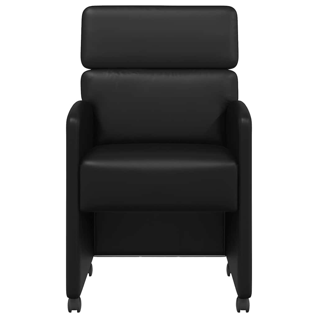 Scaune de dining 2 pcs Negru 58 x 65 x 98 cm Piele artificială GartenMobel Dekor