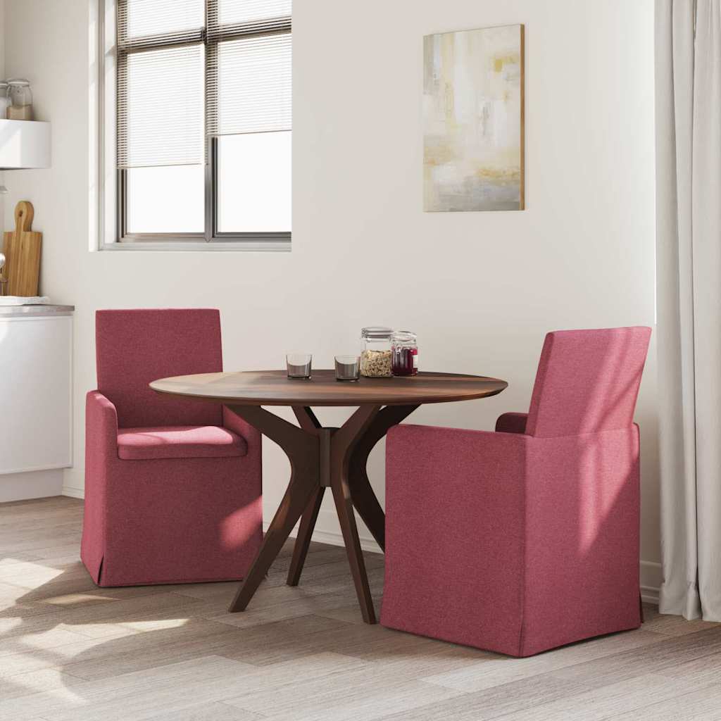 Scaune de dining 2 pcs bordo 57 x 67 x 95 cm țesătură GartenMobel Dekor