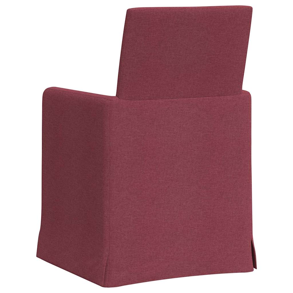 Scaune de dining 2 pcs bordo 57 x 67 x 95 cm țesătură GartenMobel Dekor