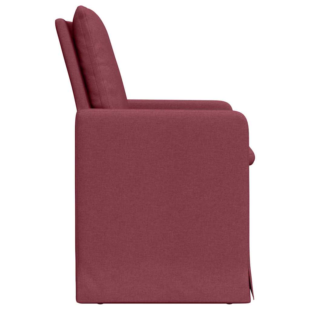 Scaune de dining 2 pcs bordo 57 x 67 x 98 cm țesătură GartenMobel Dekor