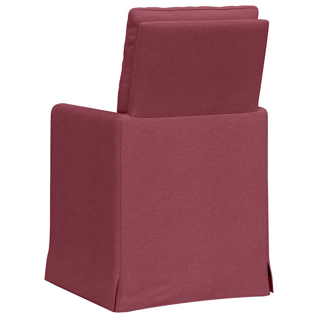 Scaune de dining 2 pcs bordo 57 x 67 x 98 cm țesătură GartenMobel Dekor