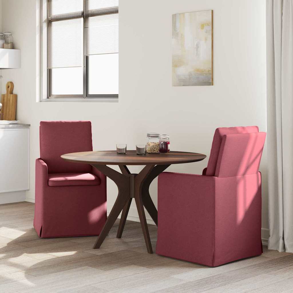 Scaune de dining 2 pcs bordo 57 x 67 x 98 cm țesătură GartenMobel Dekor