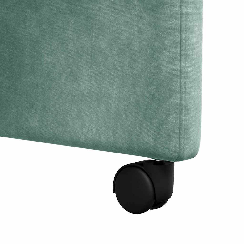 Scaune de dining 2 pcs verde-albăstriu 58 x 67 x 97 cm Catifea GartenMobel Dekor