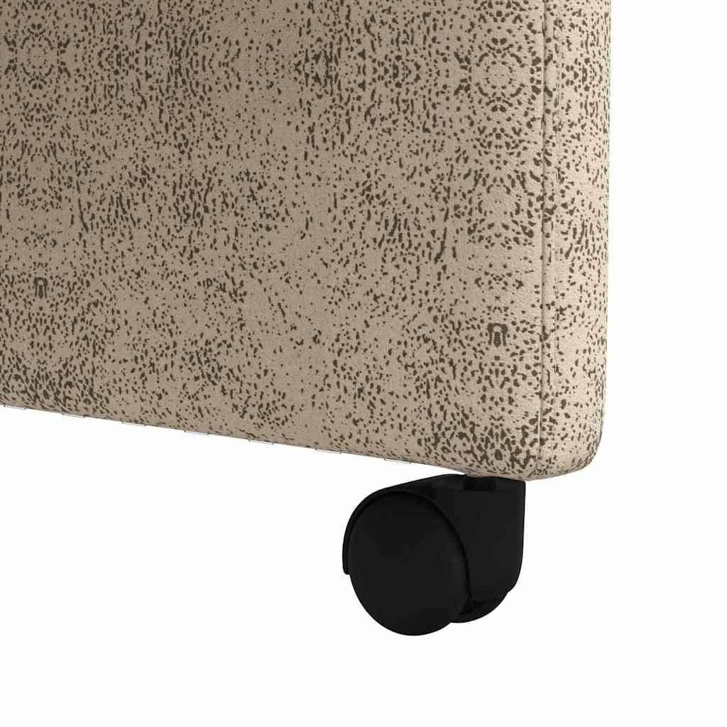 Scaune de dining cu roți 2 pcs Gri deschis 57 x 67 x 98 cm GartenMobel Dekor