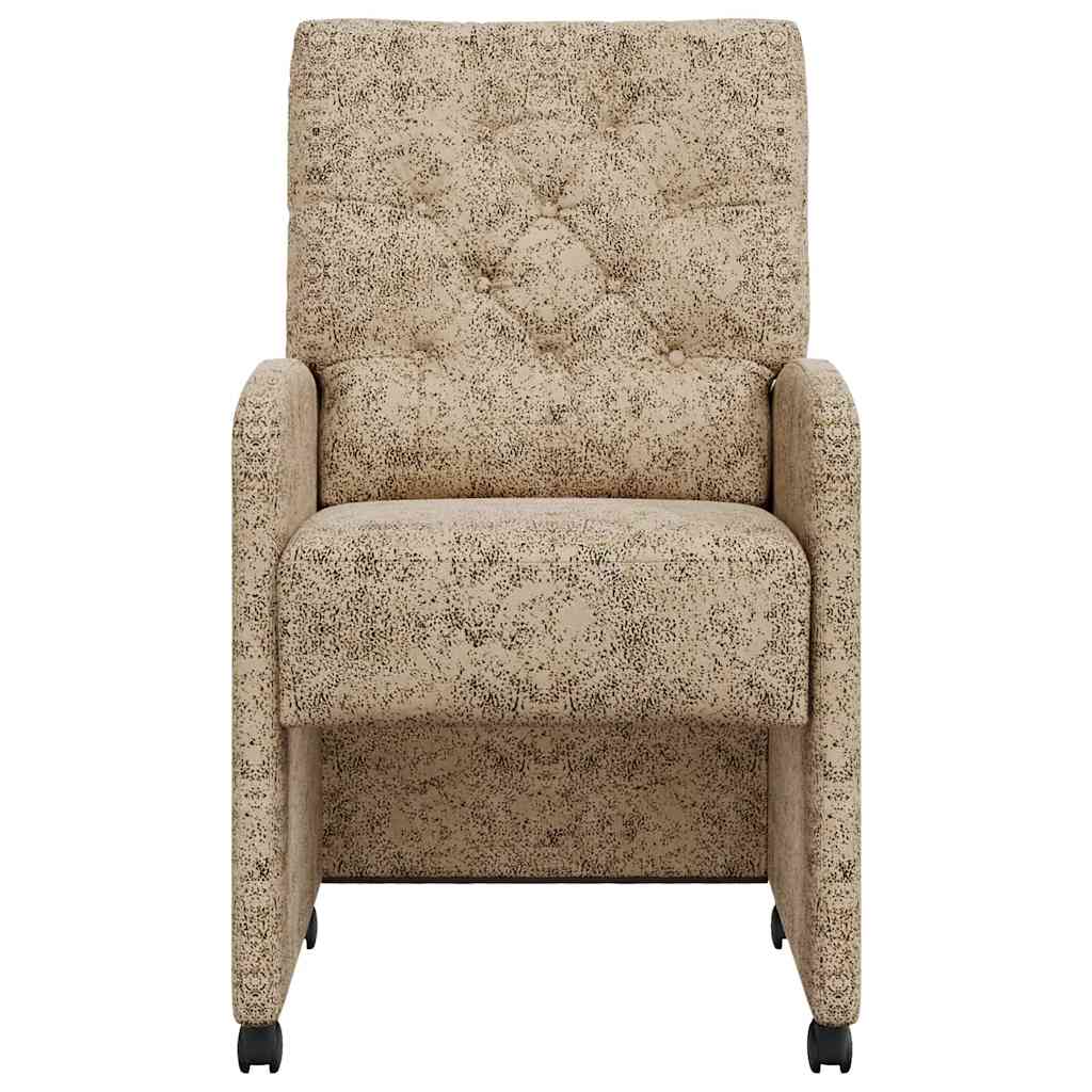 Scaune de dining cu roți 2 pcs Gri deschis 58 x 67 x 97 cm GartenMobel Dekor