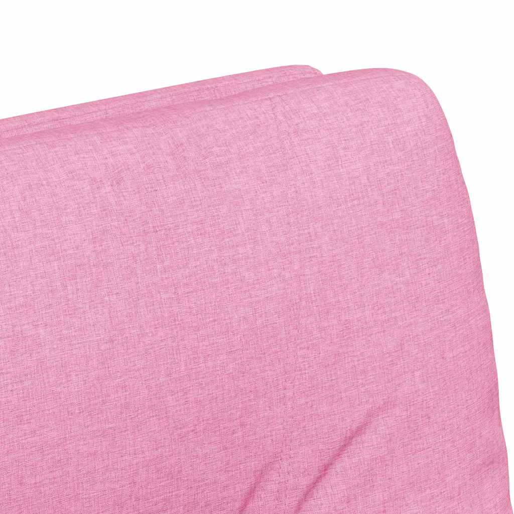 Scaune de dining cu roți 2 pcs Roz 57 x 67 x 95 cm țesătură GartenMobel Dekor