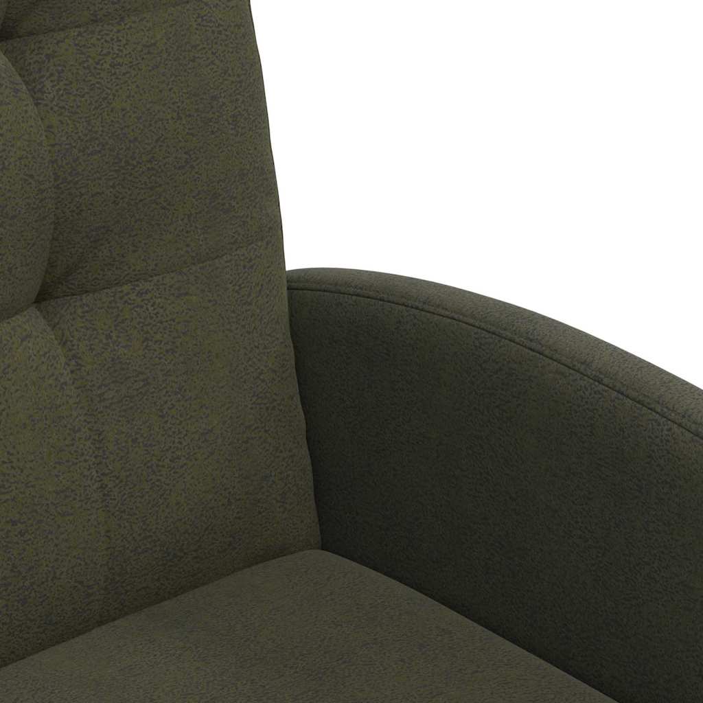 Scaune de dining cu roți 2 pcs Verde militar 57 x 67 x 98 cm GartenMobel Dekor