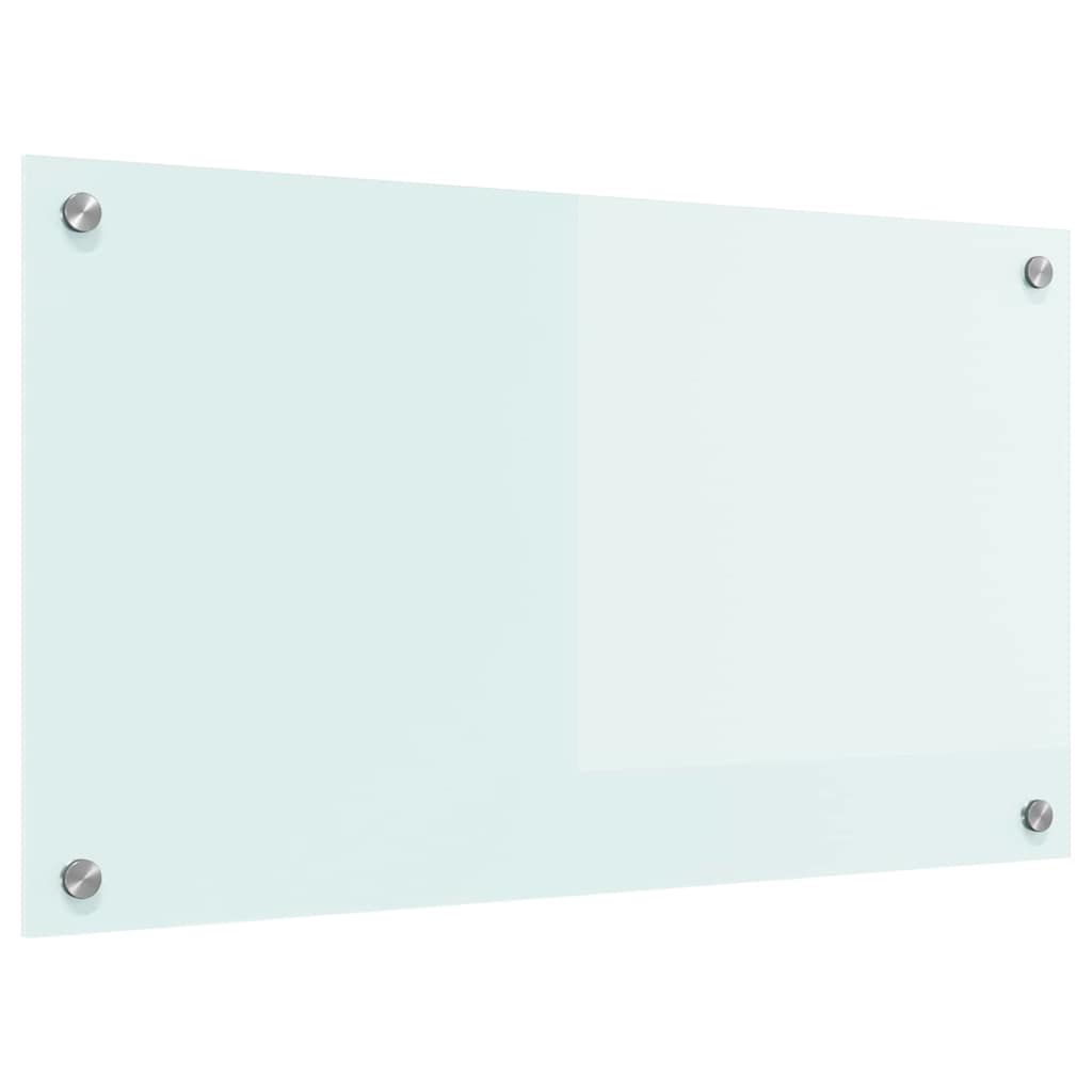 Spate de bucătărie Alb 70 x 40 x 0,8 cm sticlă securizată GartenMobel Dekor