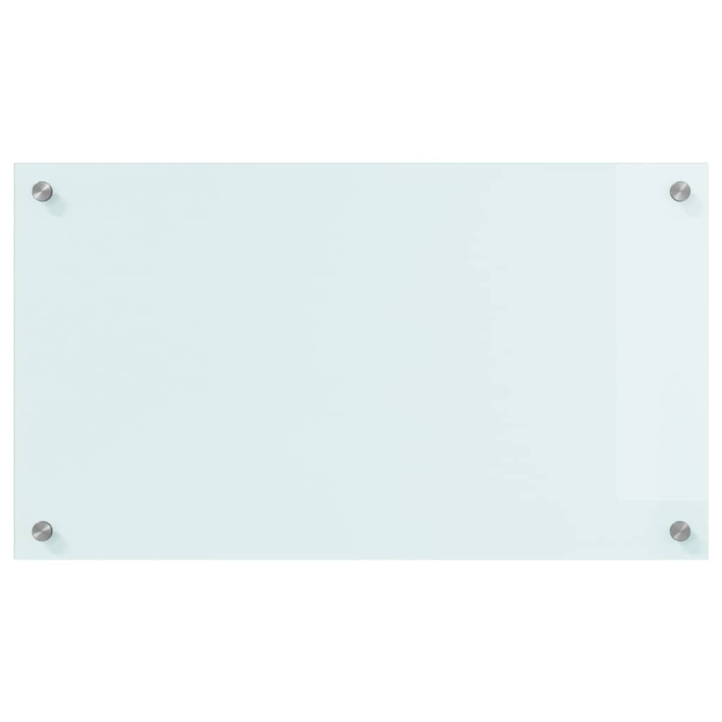 Spate de bucătărie Alb 70 x 40 x 0,8 cm sticlă securizată GartenMobel Dekor