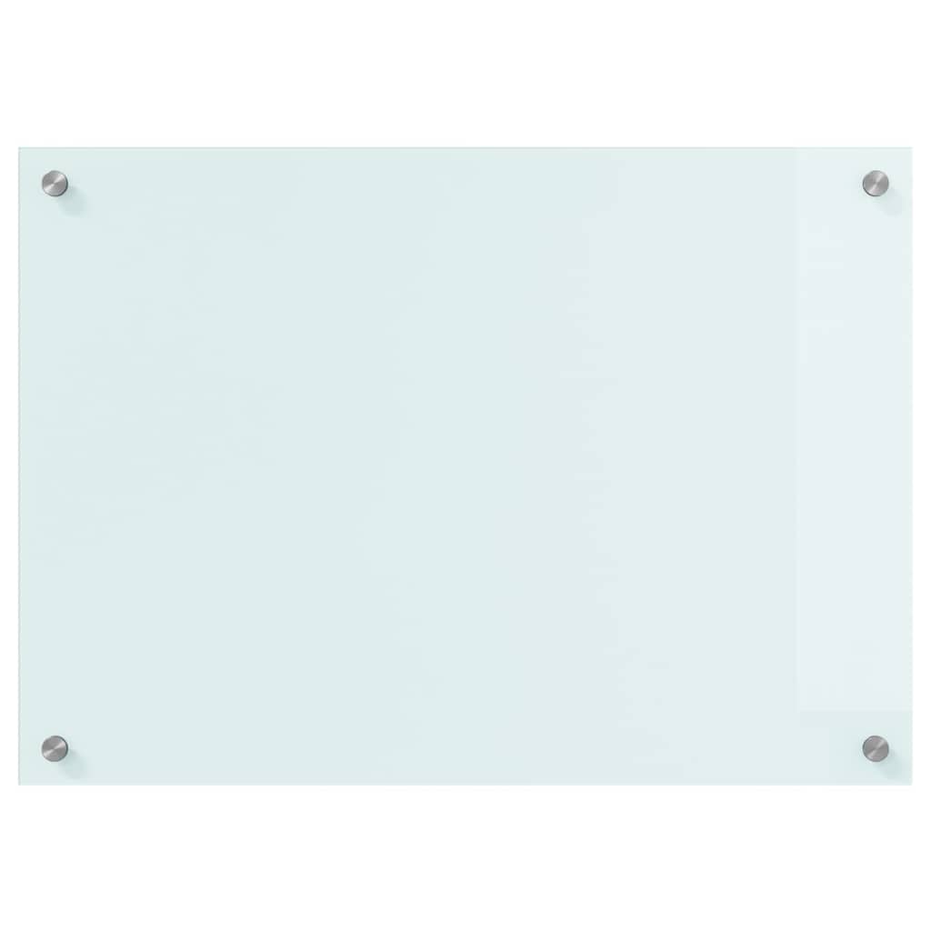 Spate de bucătărie Alb 70 x 50 x 0,8 cm sticlă securizată GartenMobel Dekor