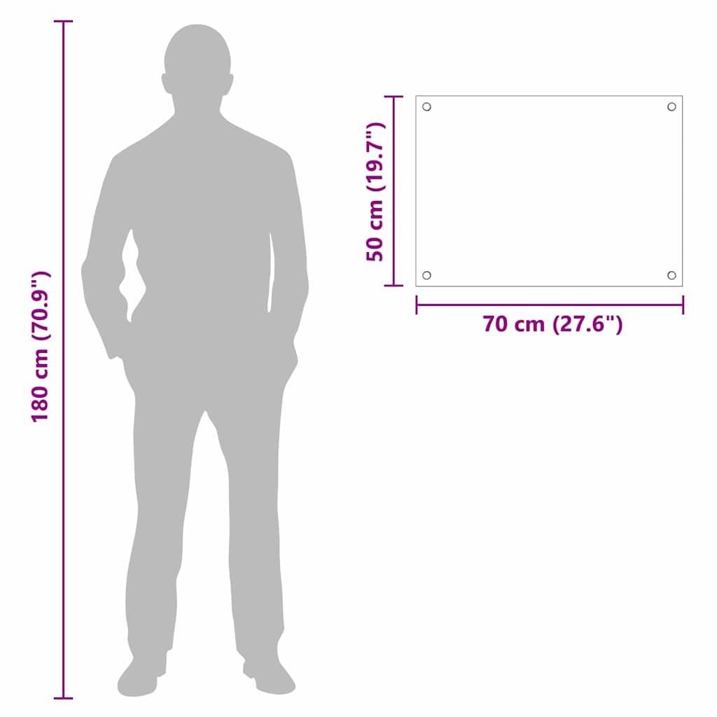 Spate de bucătărie Alb 70 x 50 x 0,8 cm sticlă securizată GartenMobel Dekor