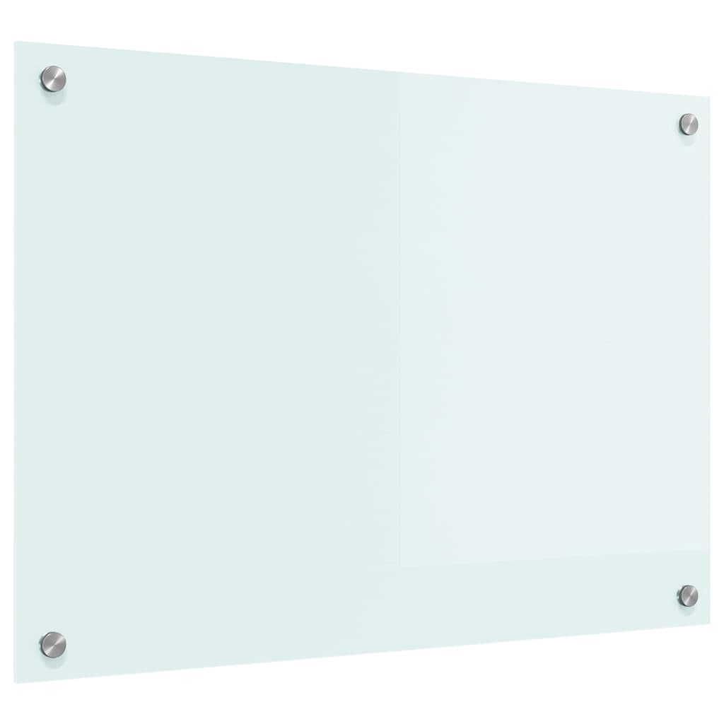 Spate de bucătărie Alb 70 x 50 x 0,8 cm sticlă securizată GartenMobel Dekor