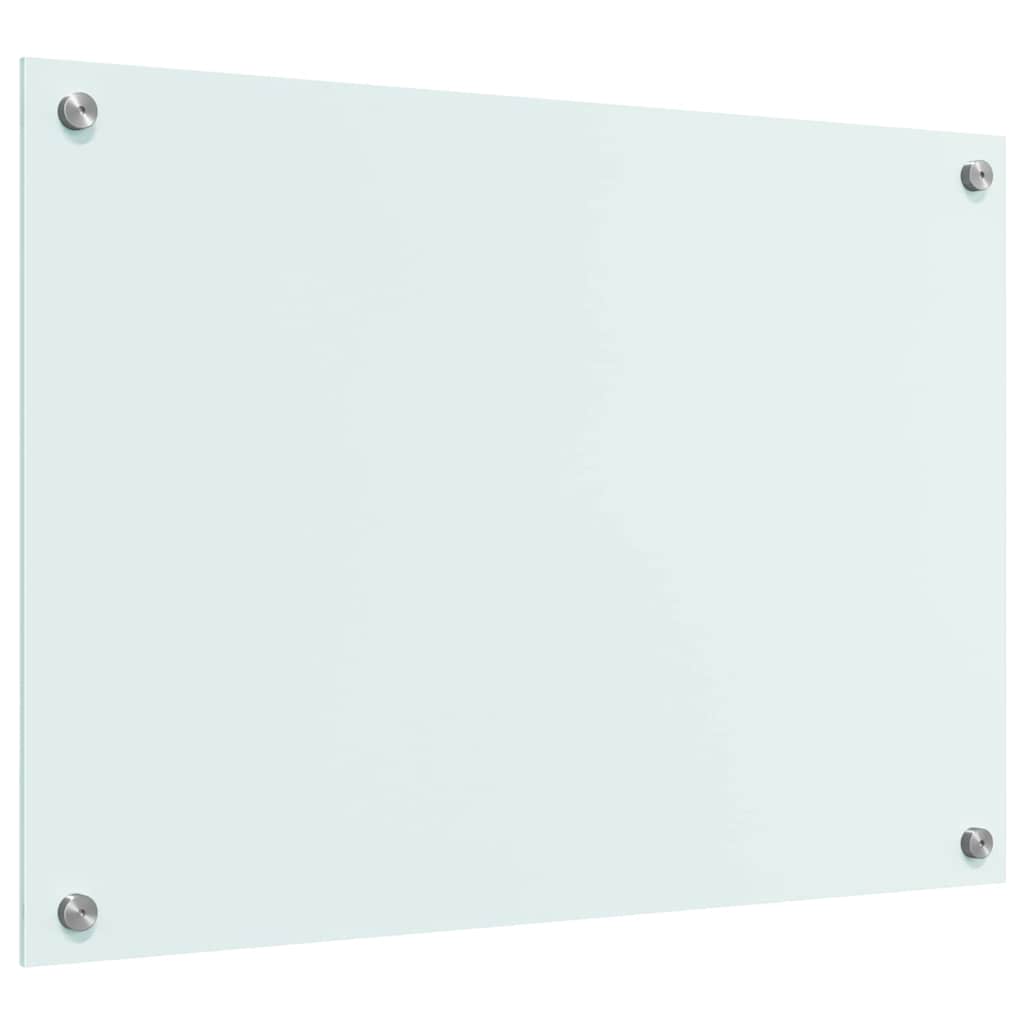 Spate de bucătărie Alb 70 x 50 x 0,8 cm sticlă securizată GartenMobel Dekor