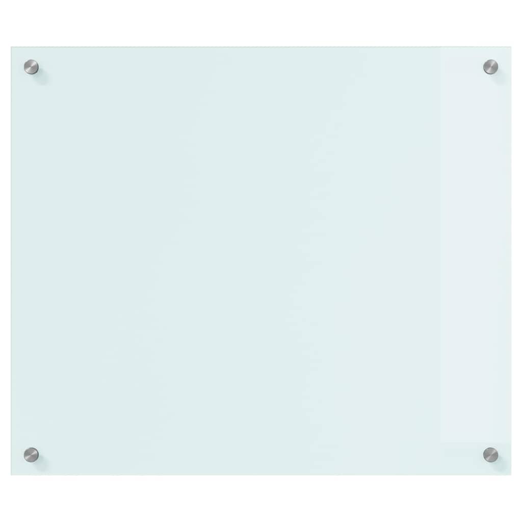 Spate de bucătărie Alb 70 x 60 x 0,8 cm sticlă securizată GartenMobel Dekor