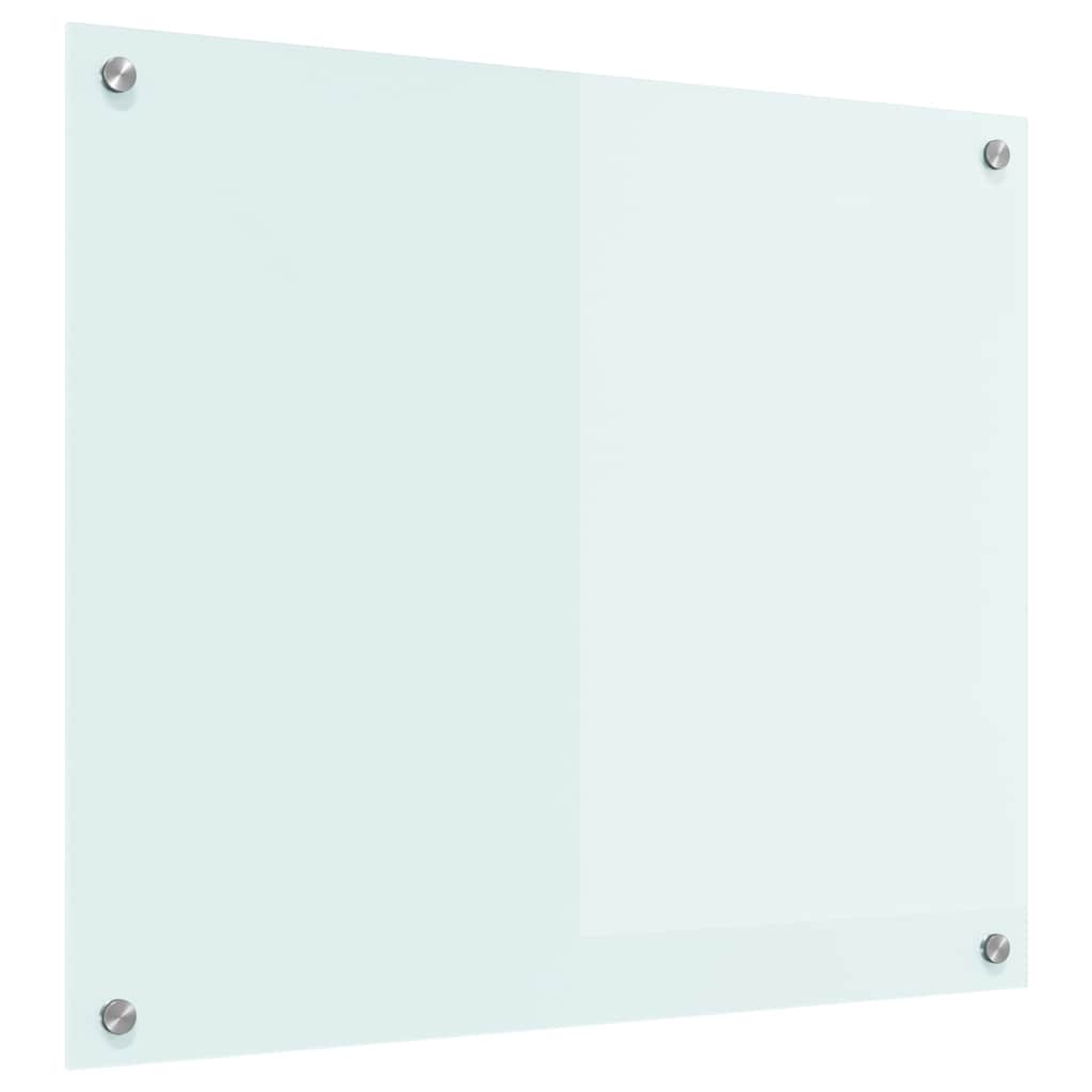 Spate de bucătărie Alb 70 x 60 x 0,8 cm sticlă securizată GartenMobel Dekor