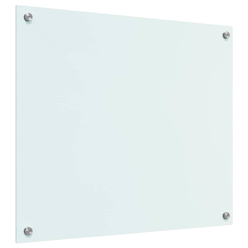 Spate de bucătărie Alb 70 x 60 x 0,8 cm sticlă securizată GartenMobel Dekor