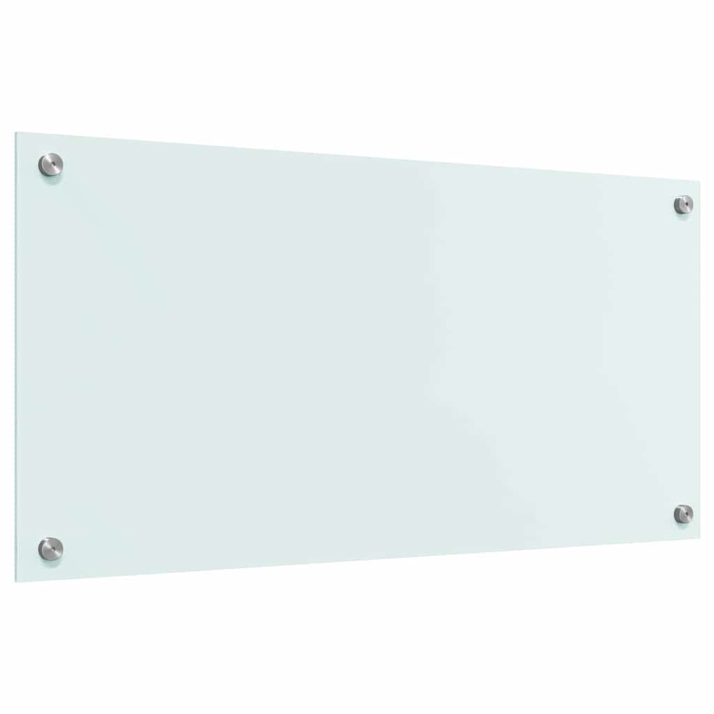 Spate de bucătărie Alb 80 x 40 x 0,8 cm sticlă securizată GartenMobel Dekor