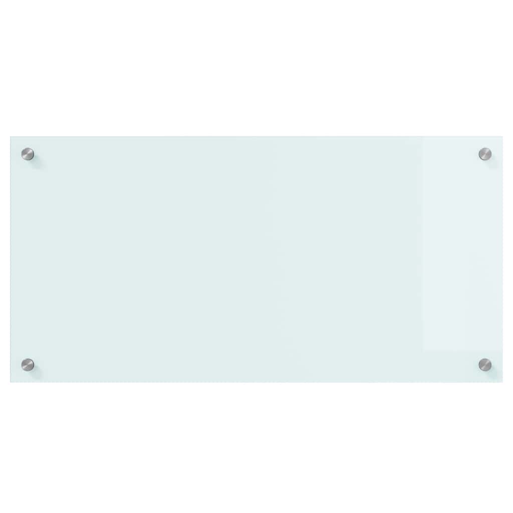 Spate de bucătărie Alb 80 x 40 x 0,8 cm sticlă securizată GartenMobel Dekor
