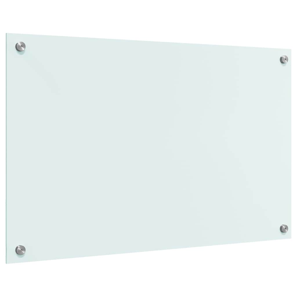 Spate de bucătărie Alb 80 x 50 x 0,8 cm sticlă securizată GartenMobel Dekor