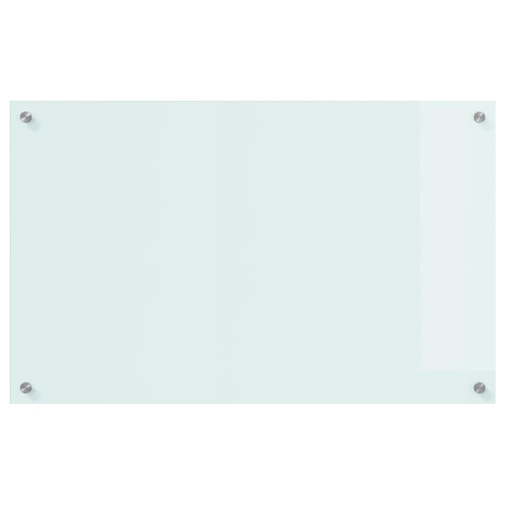 Spate de bucătărie Alb 80 x 50 x 0,8 cm sticlă securizată GartenMobel Dekor