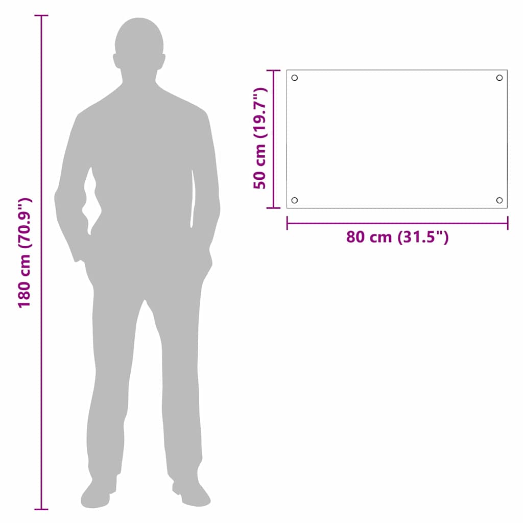 Spate de bucătărie Alb 80 x 50 x 0,8 cm sticlă securizată GartenMobel Dekor