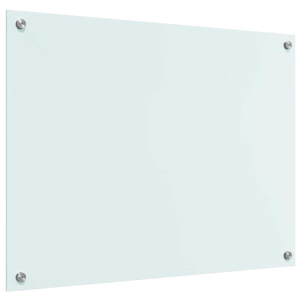 Spate de bucătărie Alb 80 x 60 x 0,8 cm sticlă securizată GartenMobel Dekor