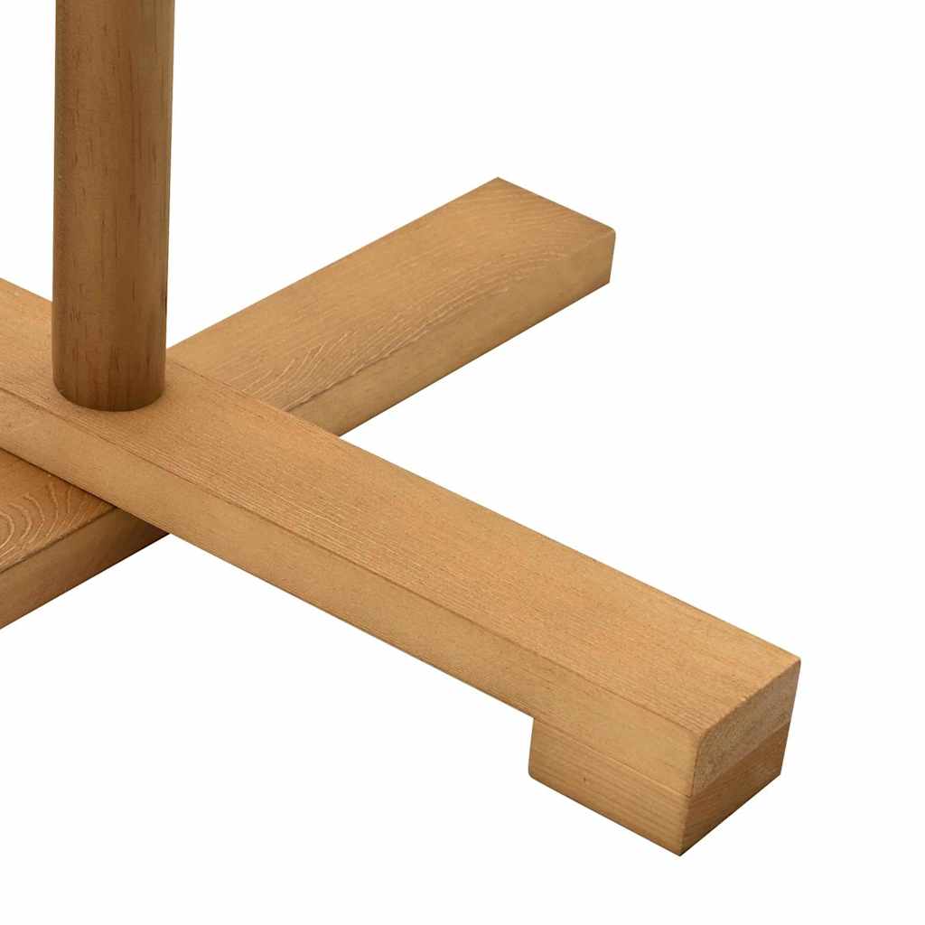 Brad de Crăciun din lemn cu suport Maro 75 cm Lemn masiv de pin GartenMobel Dekor