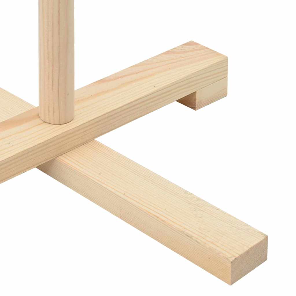 Brad de Crăciun din lemn natural 75 cm Lemn masiv de pin GartenMobel Dekor