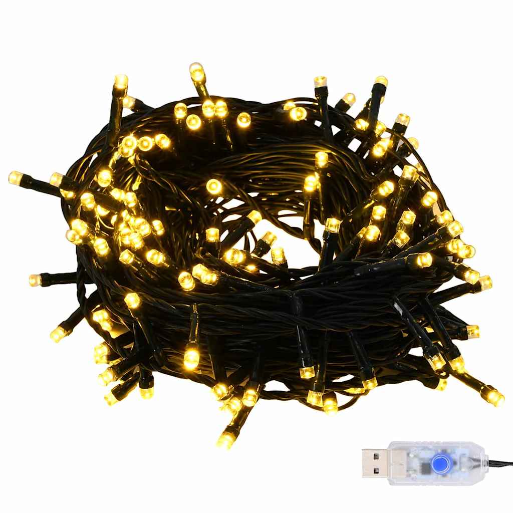 Set de Globuri de Crăciun cu 300 LED 120 pcs Auriu Plastic GartenMobel Dekor
