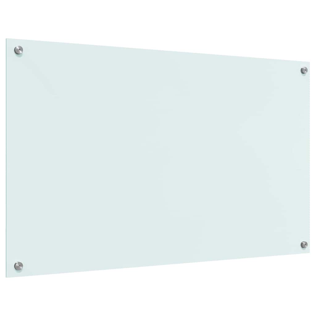 Spate de bucătărie Alb 100 x 60 x 0,8 cm sticlă securizată GartenMobel Dekor