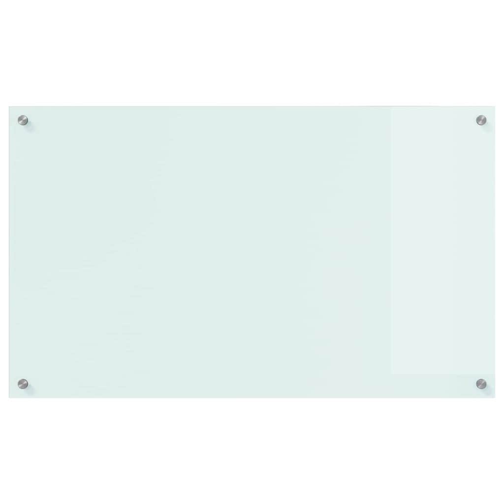 Spate de bucătărie Alb 100 x 60 x 0,8 cm sticlă securizată GartenMobel Dekor
