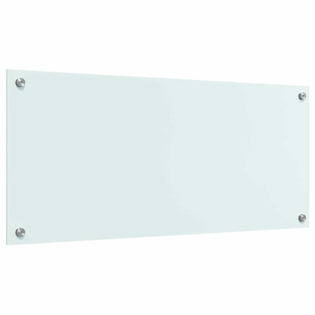 Spate de bucătărie Alb 90 x 40 x 0,8 cm sticlă securizată GartenMobel Dekor