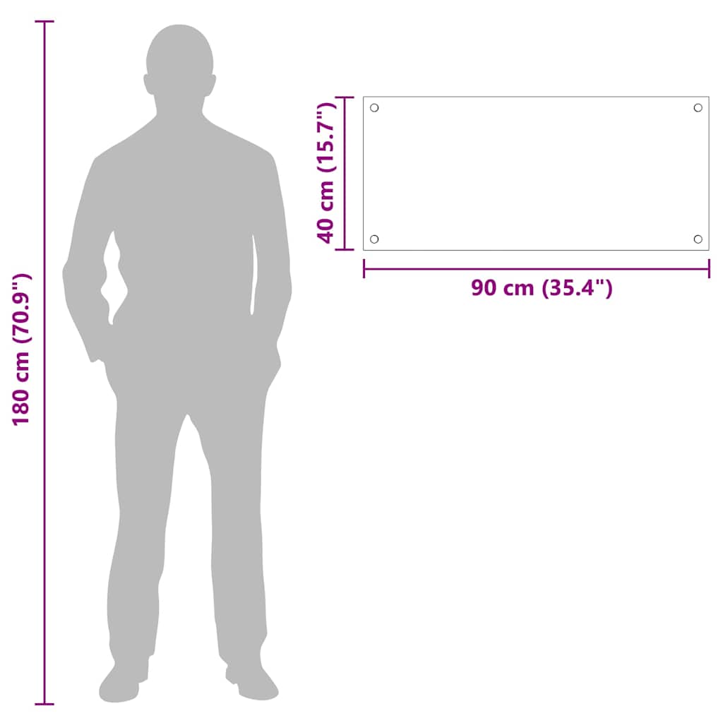 Spate de bucătărie Alb 90 x 40 x 0,8 cm sticlă securizată GartenMobel Dekor