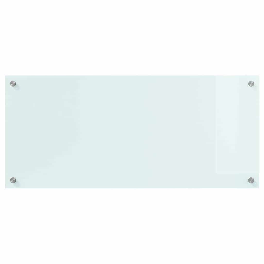 Spate de bucătărie Alb 90 x 40 x 0,8 cm sticlă securizată GartenMobel Dekor