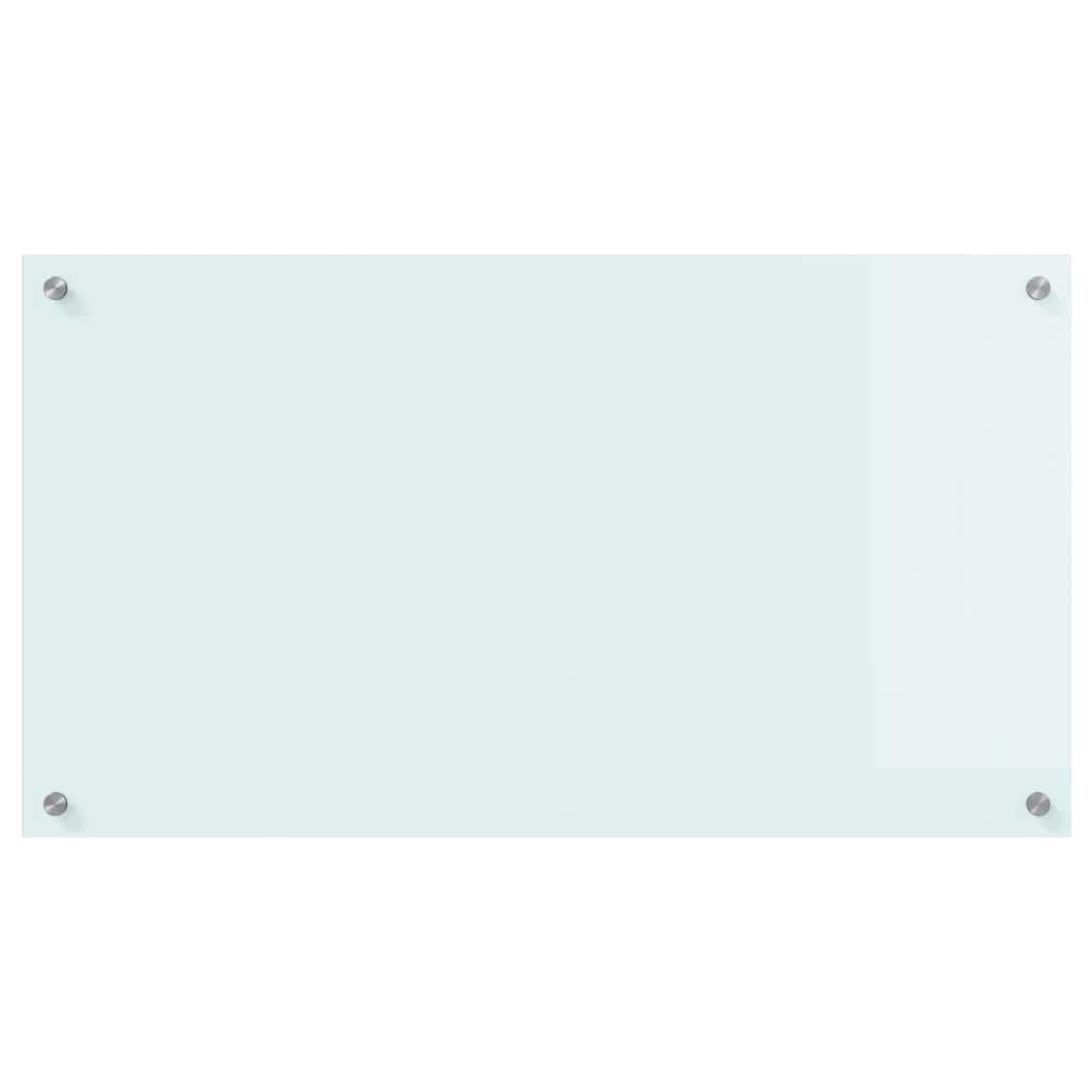 Spate de bucătărie Alb 90 x 50 x 0,8 cm sticlă securizată GartenMobel Dekor