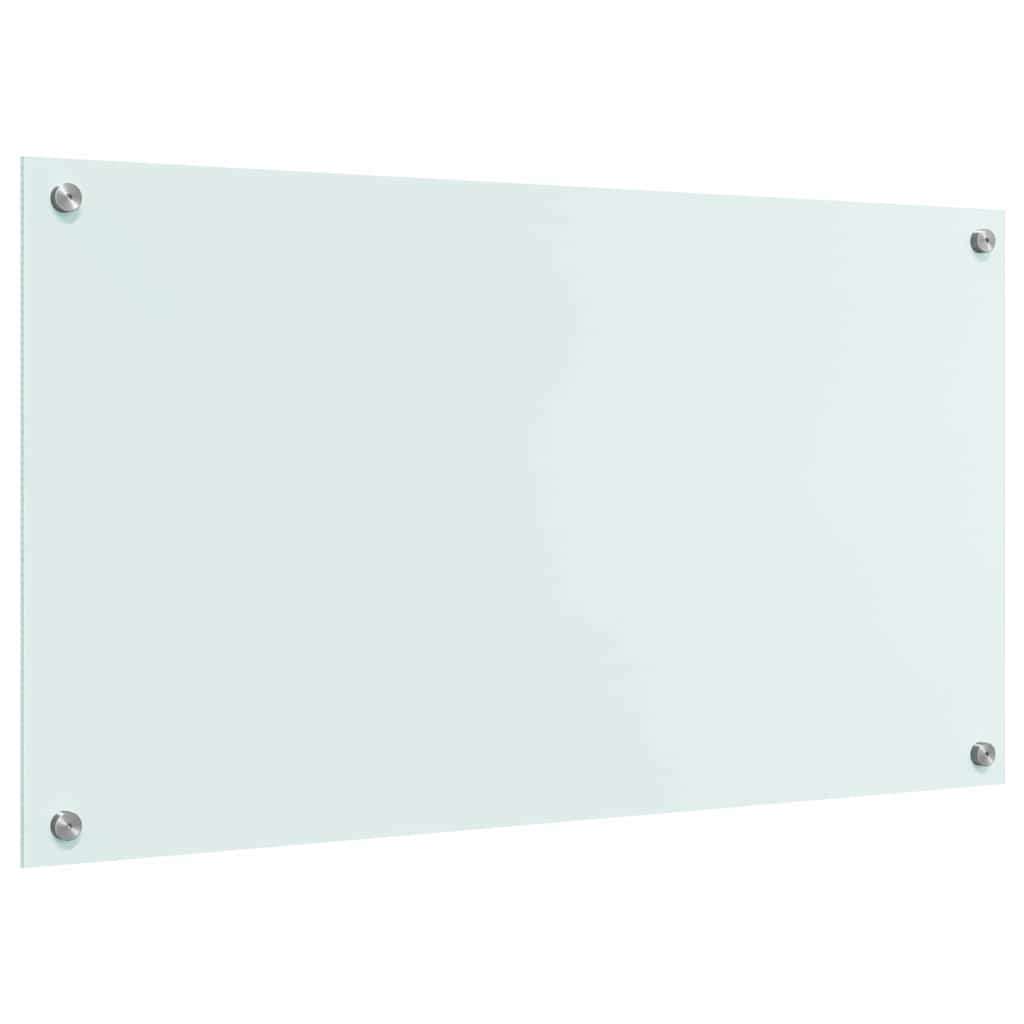 Spate de bucătărie Alb 90 x 50 x 0,8 cm sticlă securizată GartenMobel Dekor