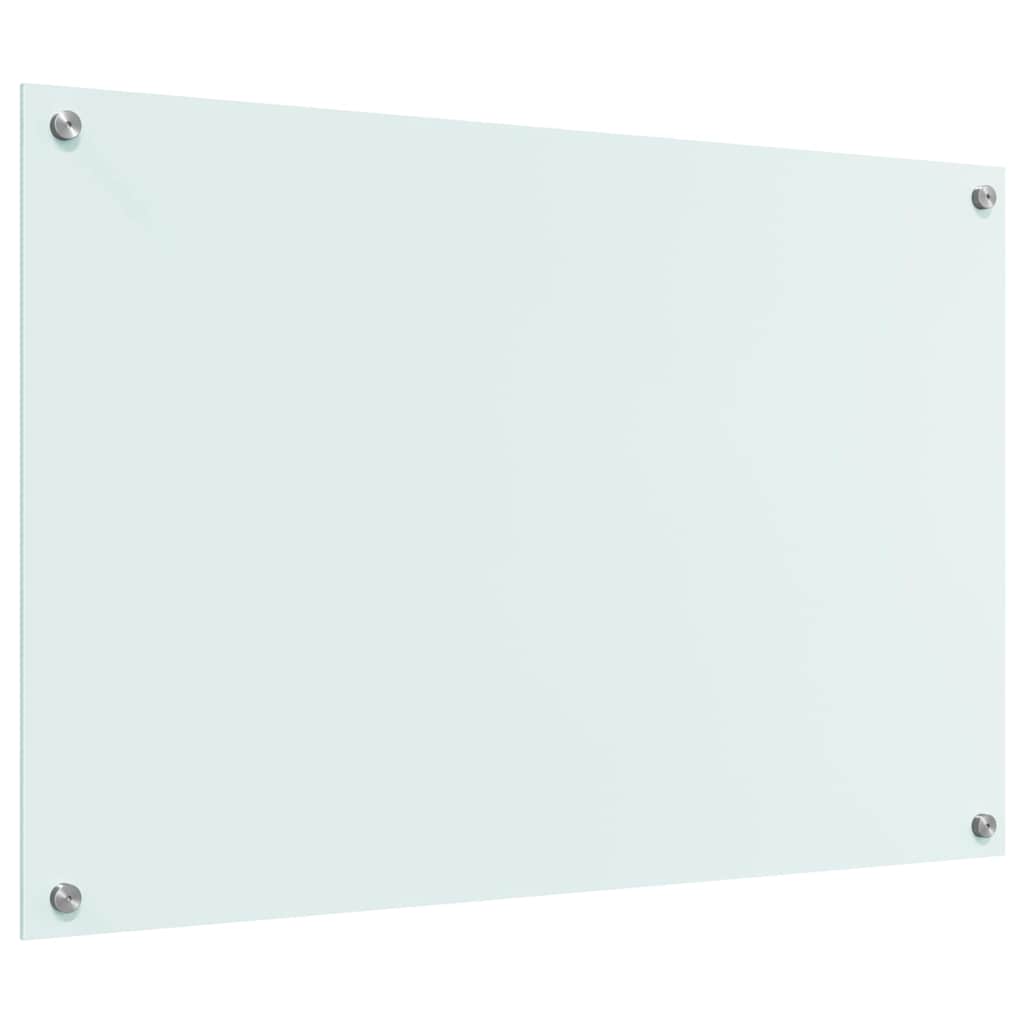 Spate de bucătărie Alb 90 x 60 x 0,8 cm sticlă securizată GartenMobel Dekor