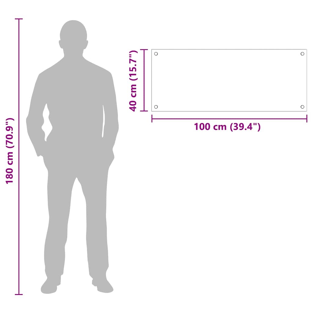 Spate de bucătărie Transparent 100 x 40 x 0,8 cm GartenMobel Dekor