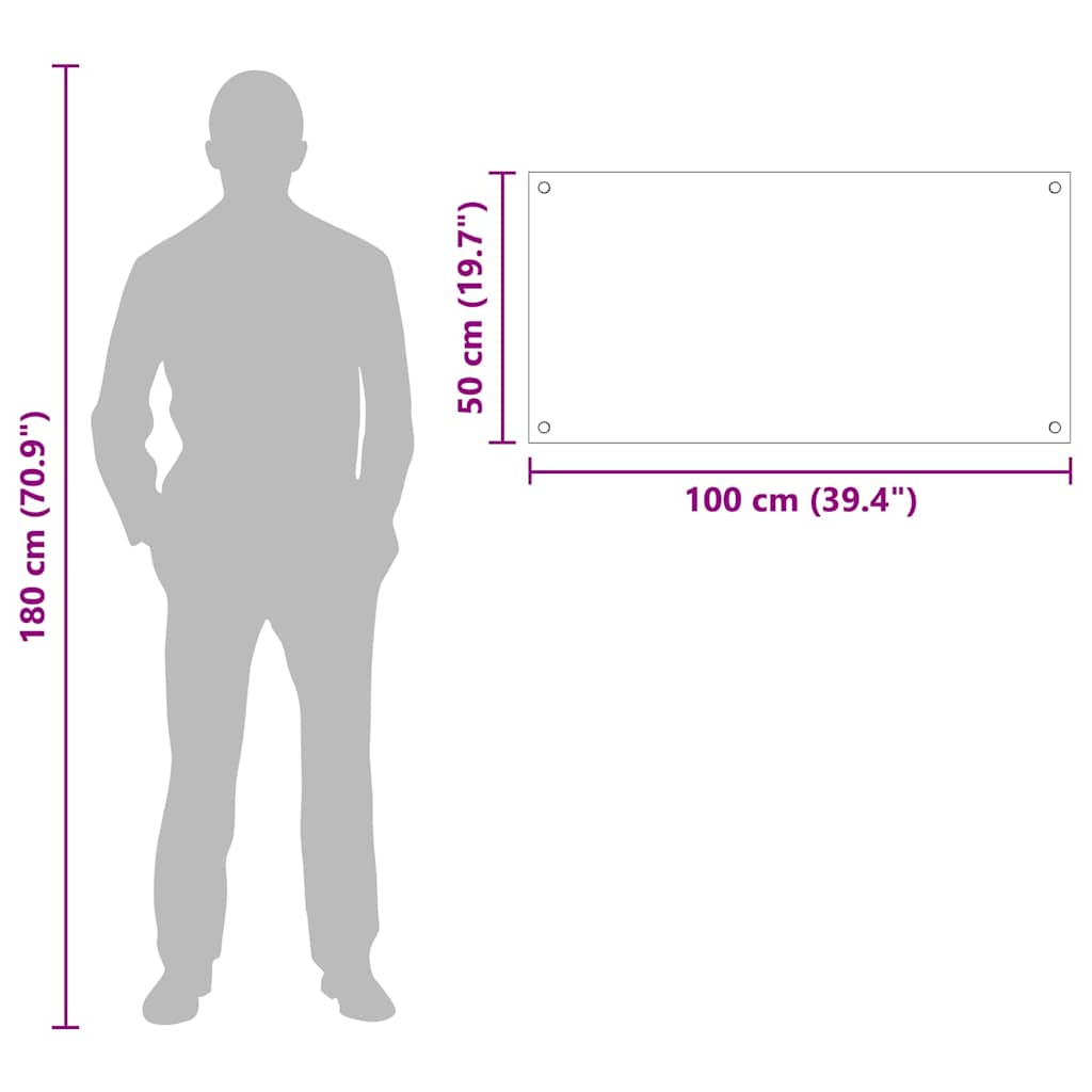 Spate de bucătărie Transparent 100 x 50 x 0,8 cm GartenMobel Dekor
