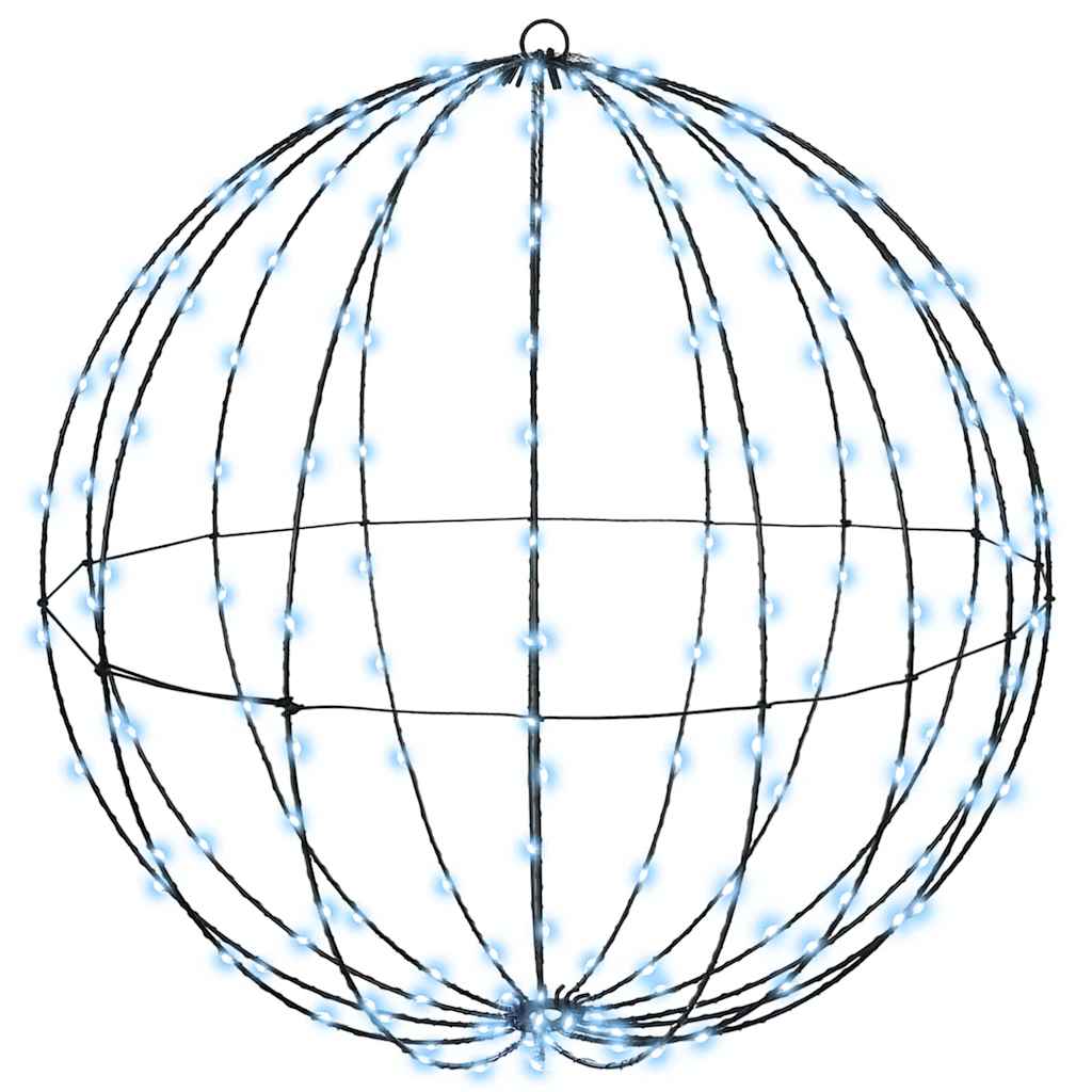Bola cu 192 LED Alb rece 60 cm Metal GartenMobel Dekor