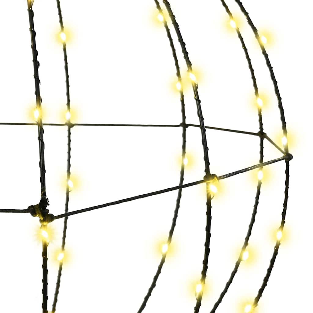 Bola cu 320 LED 2 pcs Alb cald 50 cm Metal GartenMobel Dekor