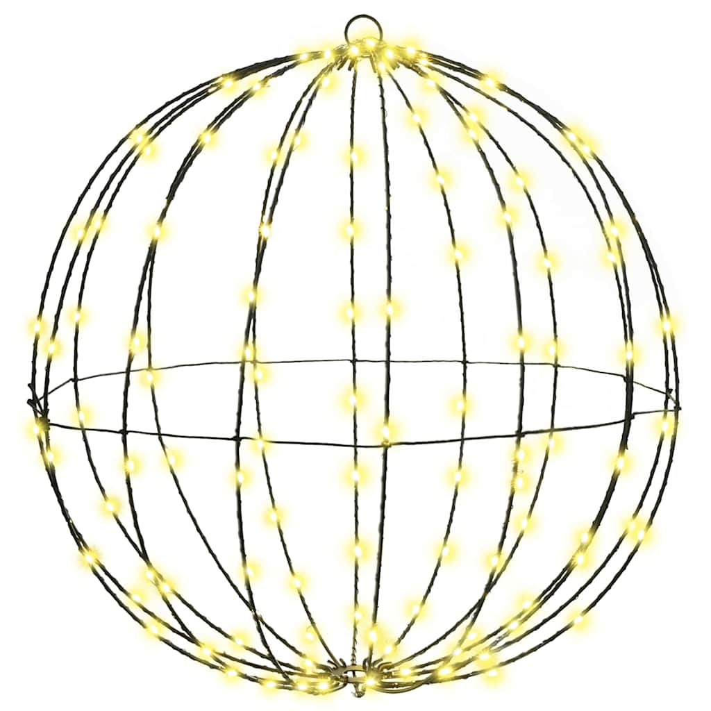 Bola cu 320 LED 2 pcs Alb cald 50 cm Metal GartenMobel Dekor