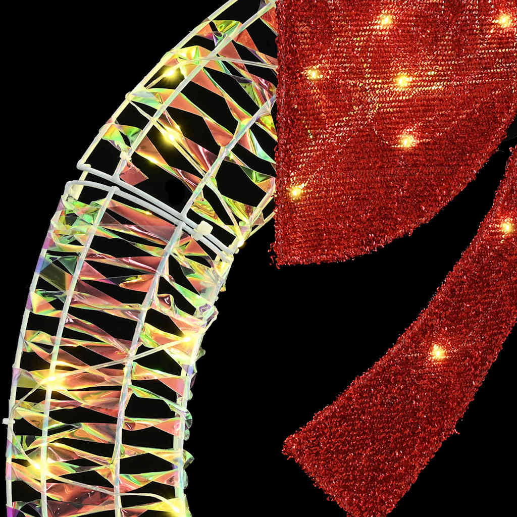 Coroană cu 60 LED Alb cald 75 cm PET GartenMobel Dekor