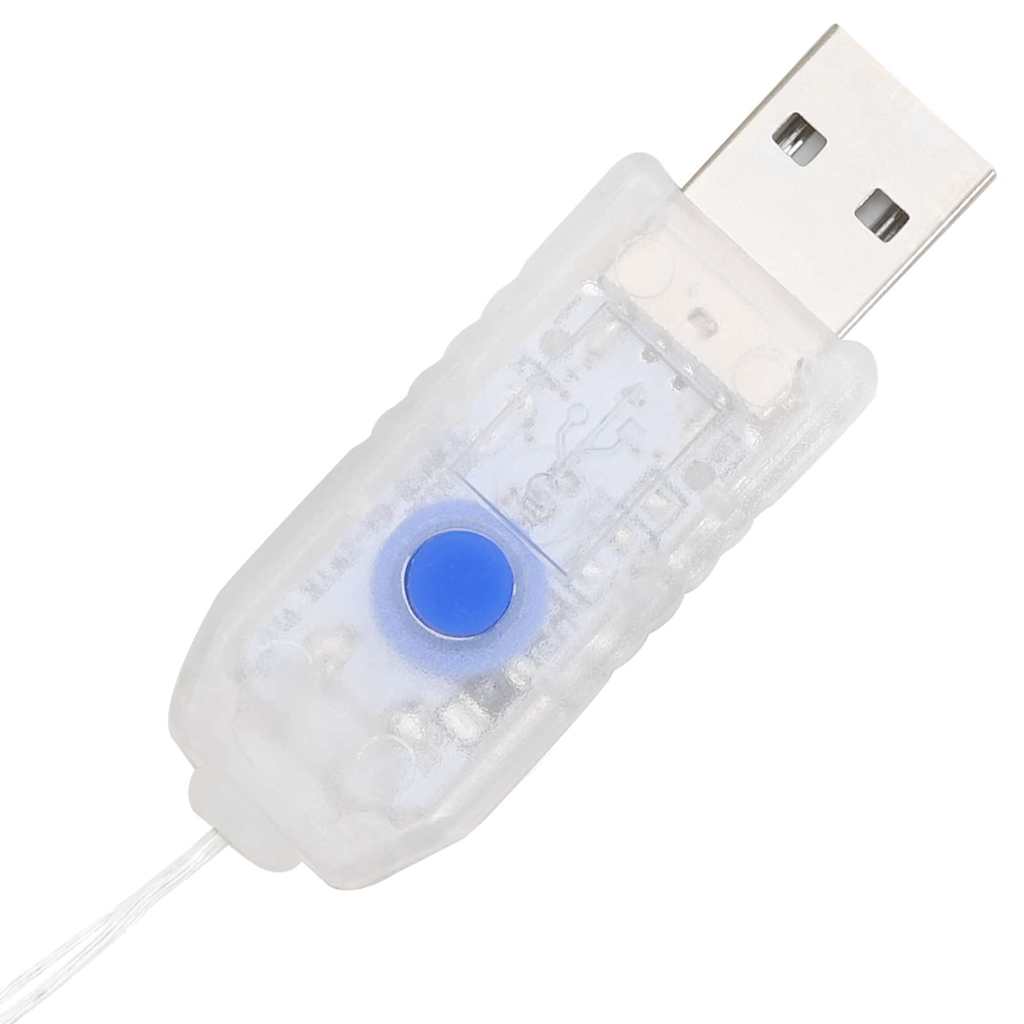 Coroană cu 60 LED Alb cald 75 cm PET GartenMobel Dekor