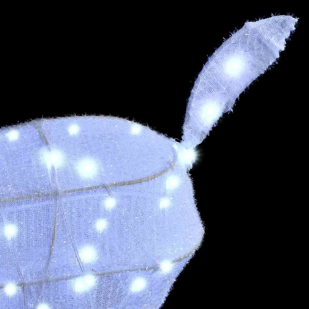 Familia Renilor 3 pcs Alb rece 68 x 26 x 127 cm țesătură GartenMobel Dekor