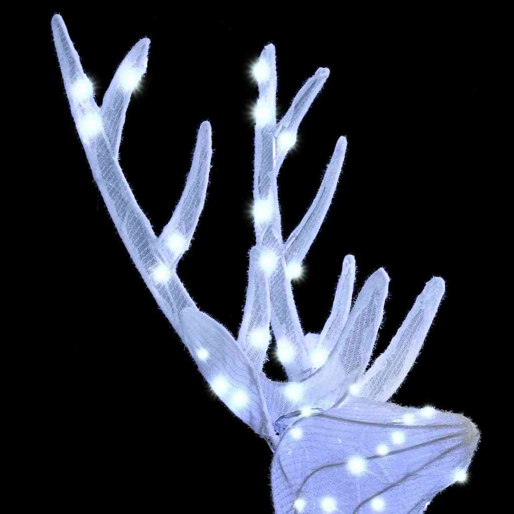 Familia Renilor 3 pcs Alb rece 68 x 26 x 127 cm țesătură GartenMobel Dekor